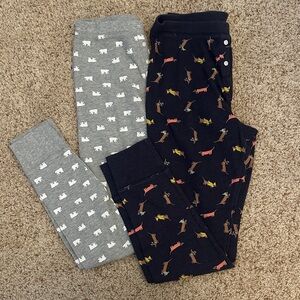 Cozy Animal Print Waffle Pajama Jogger Set